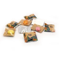 Леденец с вашим логотипом "Juice" 6,5 г крафт